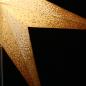 Preview: Meteor Goldcrash white - Foldable glowing star, paper poinsettia with 7 points, 60 cm